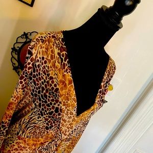 V-neck Full Figure blouse.